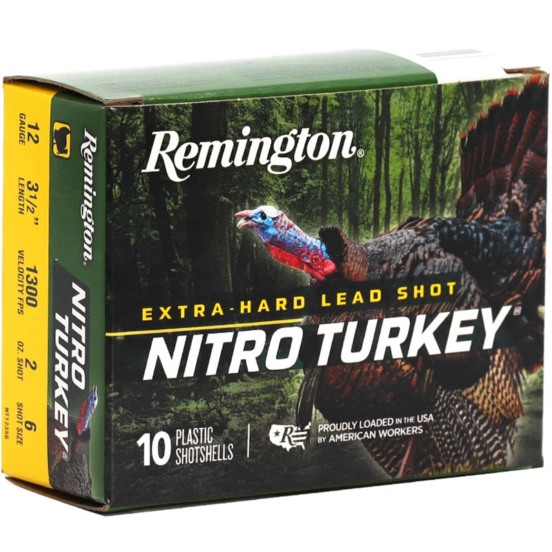 Remington Nitro Turkey Magnum 12 Gauge Ammo 3-1/2" 2 oz #6 Copper Plated Lead Shot - NT12356