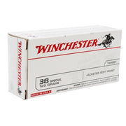 Winchester Whitebox 38 Special Ammo 125 Grain Jacketed Soft Point - USA38SP