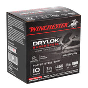 Winchester Drylock  10 Gauge Ammo 3.5" 1-3/8oz BBB Steel Shot - SSH10BBB