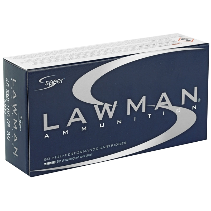 Speer Lawman 40 S&W Ammo 155 Grain Total Metal Jacket - 53957