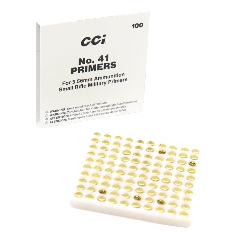 CCI Small Rifle 5.56mm NATO-Spec Military Primers #41