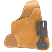Blackhawk Leather Tuckable Holster Glock 30/Smith & Wesson M&P Compact And Other Wide Frame Brown Right Hand