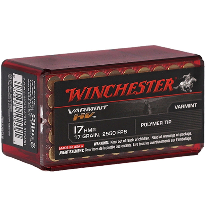 Winchester Varmint HV 17 HMR Ammo 17 Grain V-Max - S17HMR1