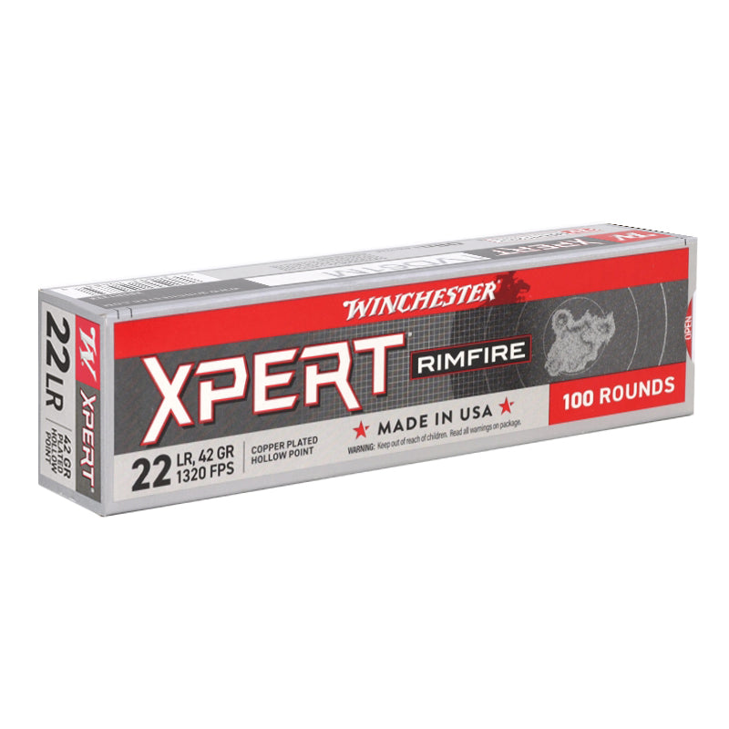 Winchester Xpert 22 Long Rifle Ammo 42 Grain Copper Plated Hollow Point - XPERT22X