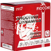 Fiocchi Shooting Dynamics 12 Gauge Ammo 2 3/4" 1 1/8 oz #7.5 Lead Shot 394 – 12SD18L7