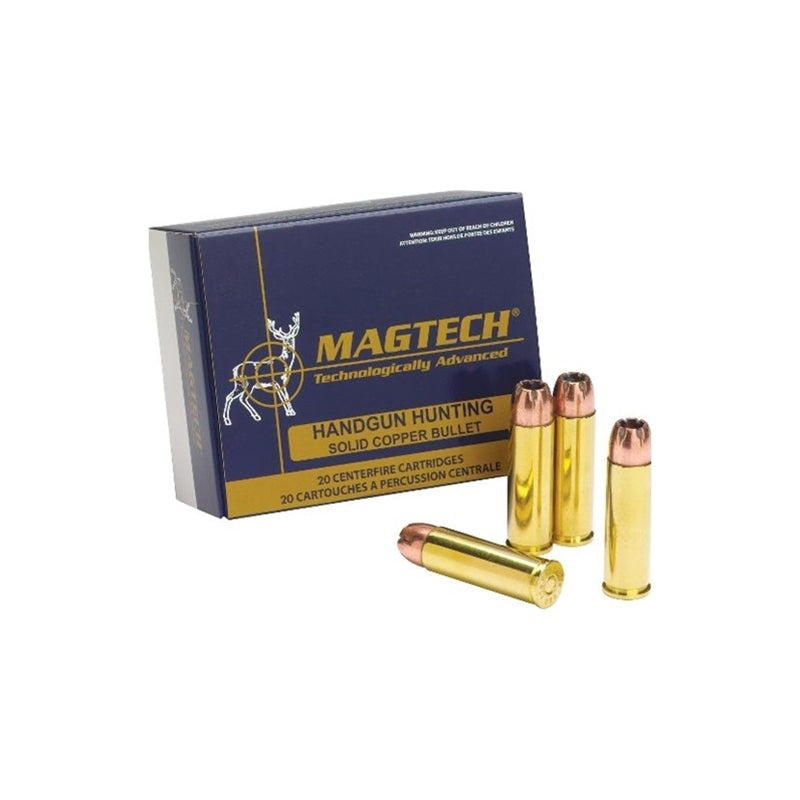 Magtech Hunting 454 Casull 225 Grain Solid Copper Hollow Point Lead Free Ammo