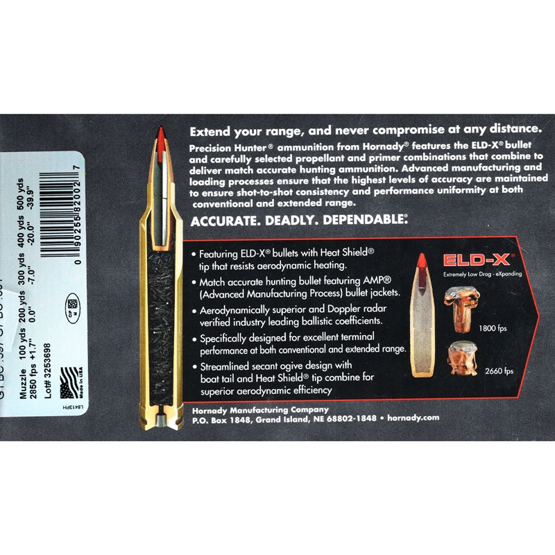 Hornady Precision Hunter 300 Winchester Magnum Ammo 200 Grain Spitzer Boat Tail - 82002