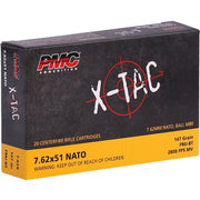 PMC X-Tac 7.62x51 NATO Ammo 147 Grain Full Metal Jacket Boat Tail - 7.62X