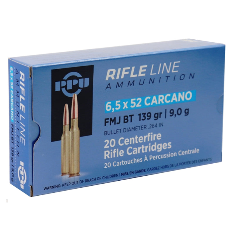 Prvi Partizan 6.5x52mm Carcano Ammo 139 Grain Full Metal Jacket - PP6CF