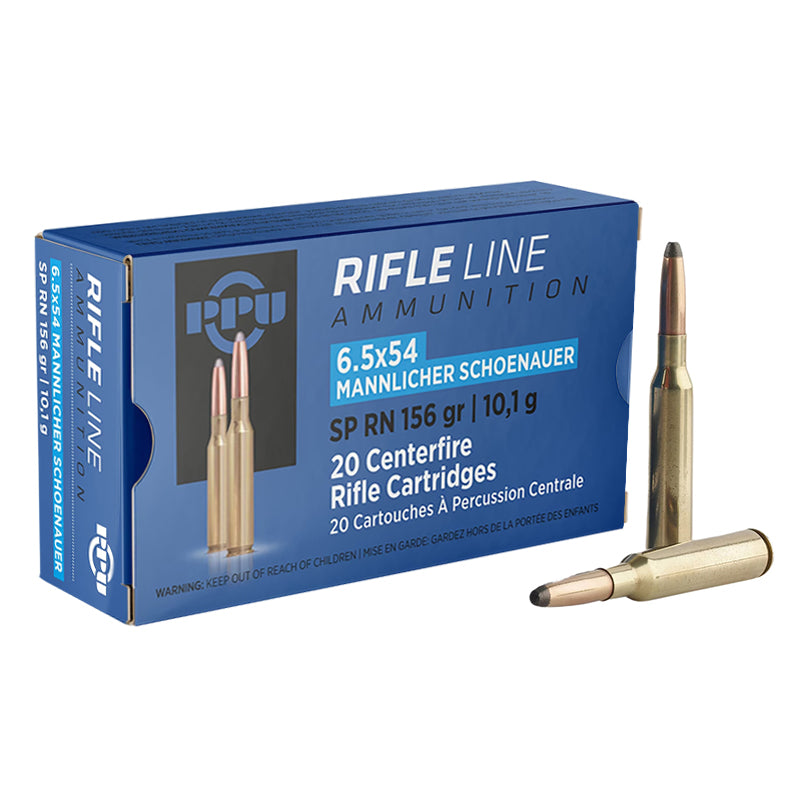 Prvi Partizan 6.5x54mm Mannlicher-Schoenauer Ammo 156 Grain Soft Point - PP6MS