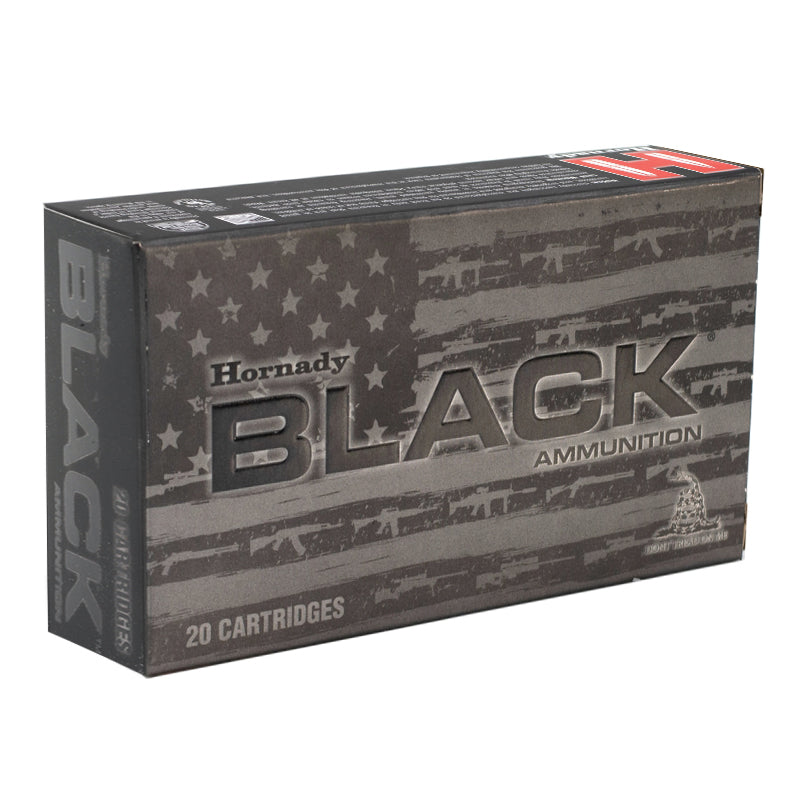 Hornady Black 22 Advanced Rifle Cartridge Ammo 75 Grain Extremely Low Drag Match Polymer Tip - 81541