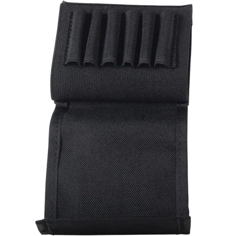 Uncle Mike's Buttstock Rifle Ammunition Carrier with Flap 6-Round Nylon Black
