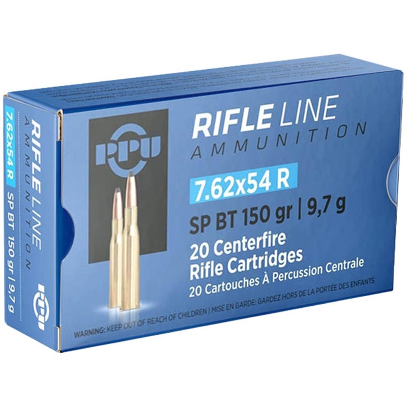 Prvi Partizan 7.62x54R Ammo 150 Grain Soft Point Boat Tail - PP76254S
