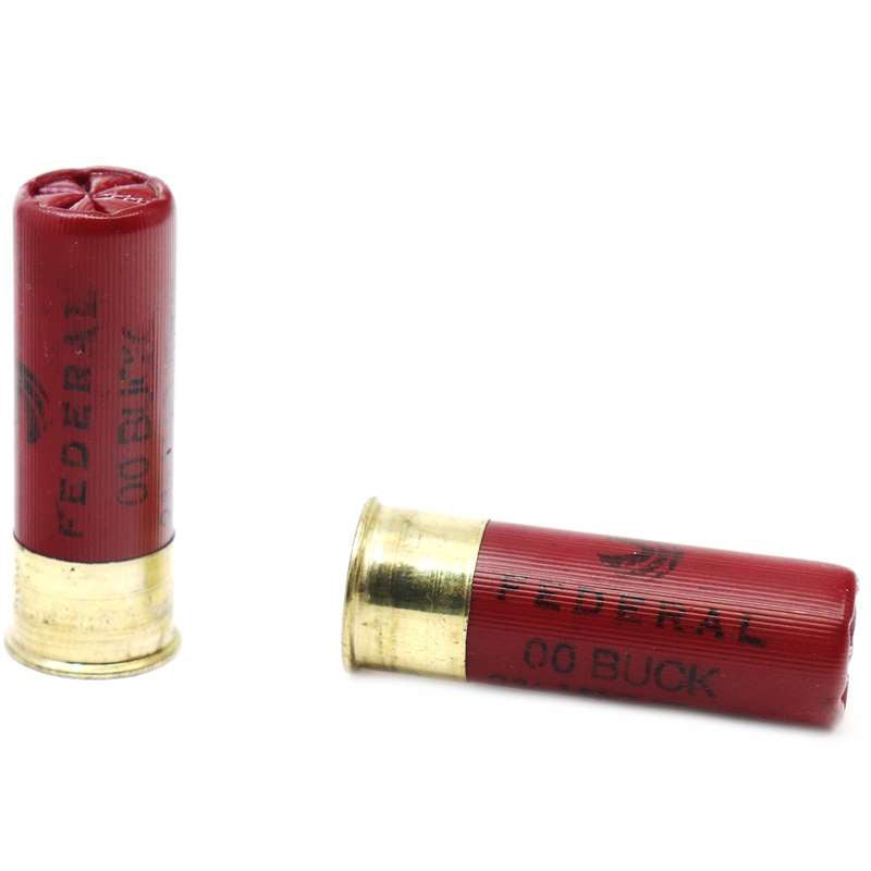 Federal Power-Shok 12 Gauge Ammo 2-3/4" 00 Buckshot 12 Pellets - F13000