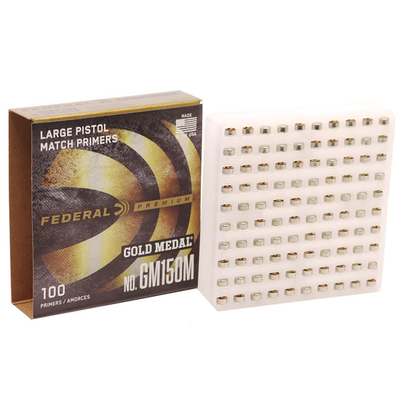 Federal Premium Gold Medal Large Pistol Match Primers #150M Box of 1000