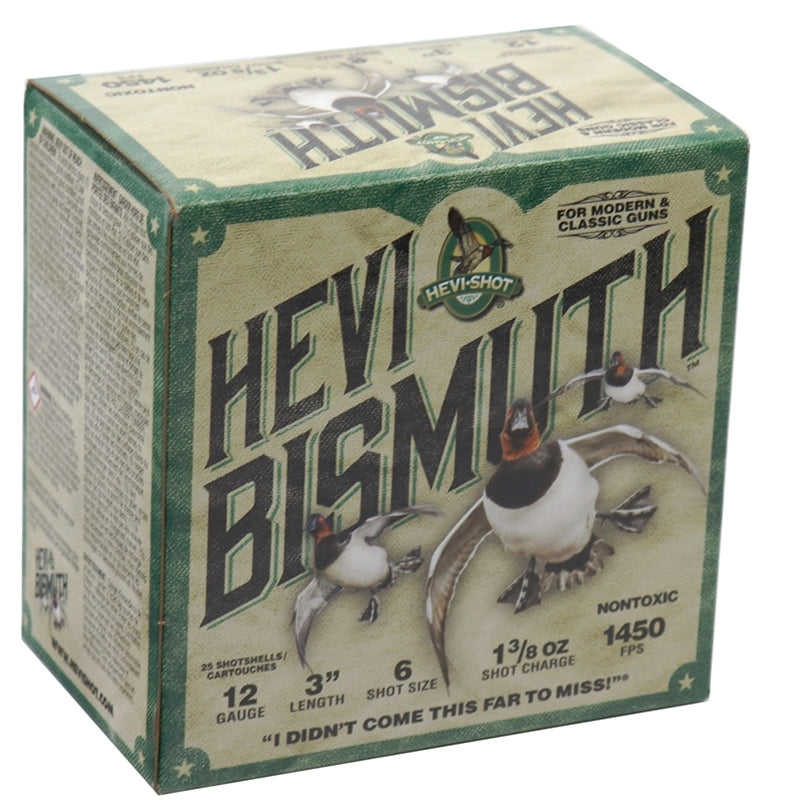 Hevi-Shot Bismuth 12 Gauge Ammo 3" 1 3/8 oz #6 Shot 356 Pellets - HS14006