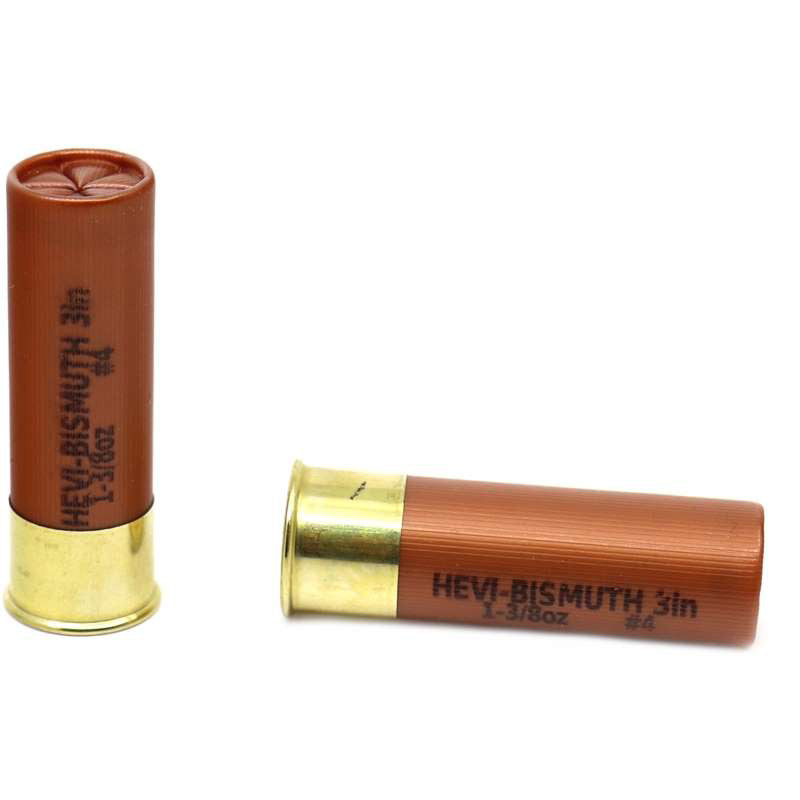 Hevi-Shot Hevi-Bismuth Waterfowl 12 Gauge Ammo 3" 1-3/8 oz #4 Shot 216 Pellets - HS14004