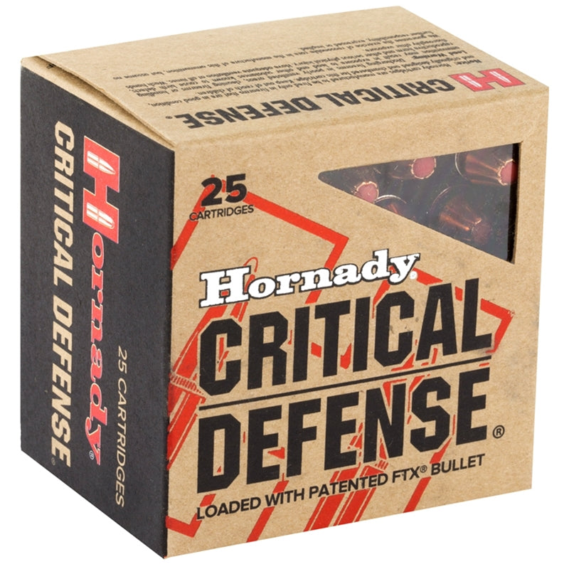 Hornady Critical Defense 38 Special +P Ammo 110 Grain Flex Tip Expanding - 90311