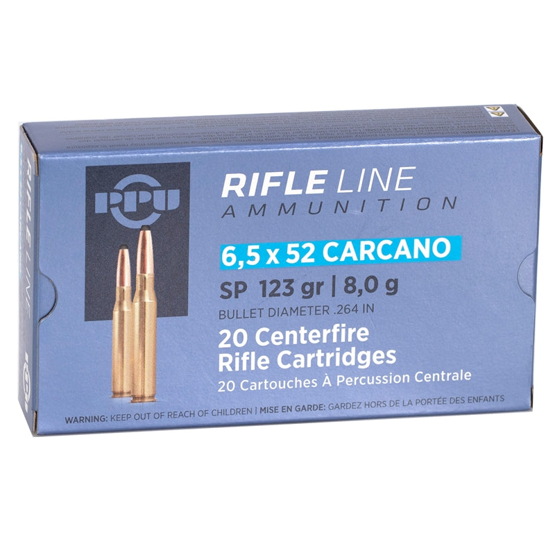 Prvi Partizan 6.5x52mm Mannlicher-Carcano Ammo 123 Grain Soft Point - PP6CS
