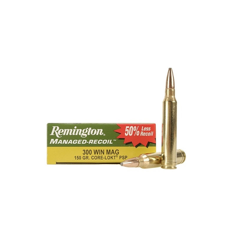 Remington Managed Recoil 300 Winchester Magnum Ammo 150 Grain Core-Lokt Pointed Soft Point - RL300W1