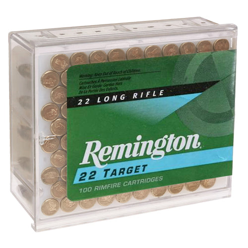 Remington Target 22 Long Rifle Ammo 40 Grain Lead Round Nose Standard Velocity - 6100