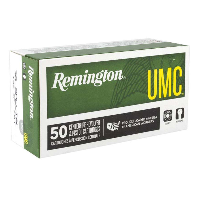 Remington UMC 38 Special Ammo 130 Grain Full Metal Jacket - L38S11