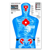 Thompson Target B27-IMZ Life Size Silhouette Paper Shooting Targets - 25"x38" 50 Pack