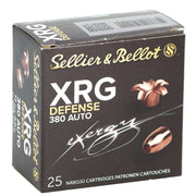 Sellier & Bellot XRG-D 380 ACP AUTO Ammo 77 Grain Copper Hollow Point - SB380XA