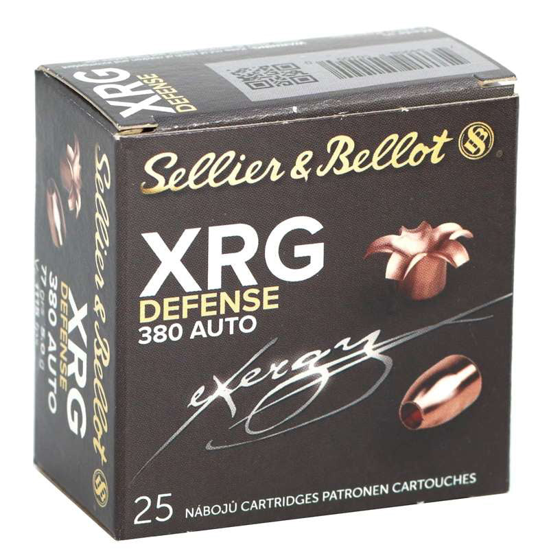 Sellier & Bellot XRG-D 380 ACP AUTO Ammo 77 Grain Copper Hollow Point - SB380XA