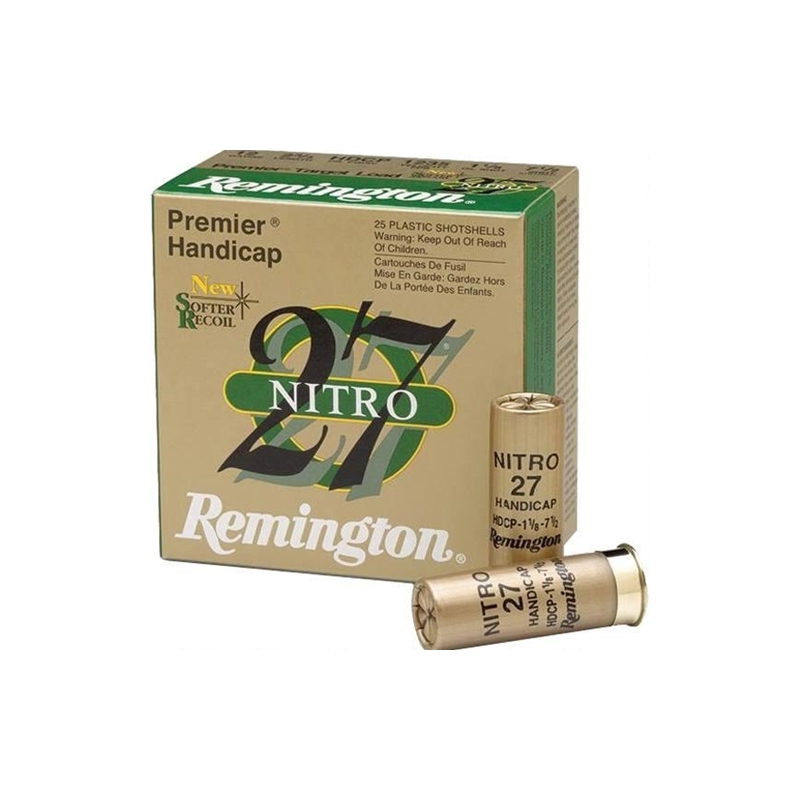 Remington Premier Nitro Handicap Target Load 12 Gauge Ammo 2-3/4 1 Oz #7.5 Shot Case Of 250 (10 Boxes Of 25) Ammo - Free Shipping Free Shipping Ammo