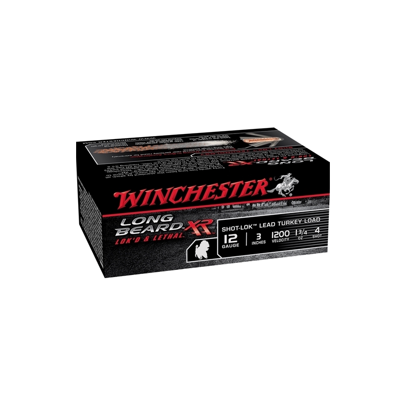 chester Long Beard XR 12 Gauge 3 1.75oz. #4 Lead Shot Box Of 10 Ammo
