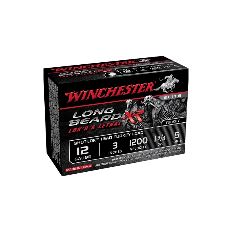 chester Long Beard XR 12 Gauge 3 1.75oz. #5 Lead Shot Box Of 10 Ammo