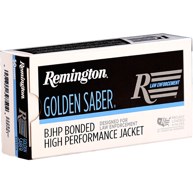 Remington Golden Saber Bonded 9mm Ammo 147 Grain Bonded Brass Jacketed Hollow Point Ammo - GSB9MMC Box Of 50 GSB9MMC Box Of 50 Ammo