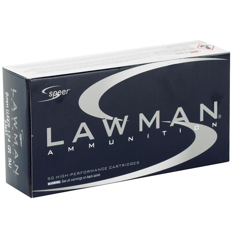 er Lawman 9mm Luger 124 Grain Total Metal Jacket Box Of 50 Ammo