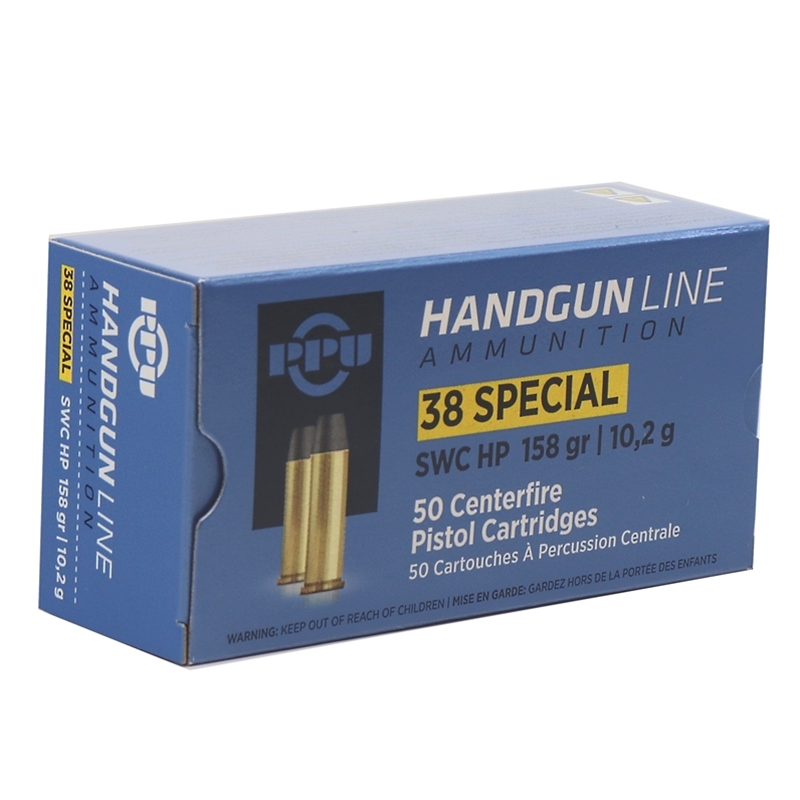 i Partizan 38 Special 158 Grain Semi-Wadcutter Hollow Point Box Of 50 Ammo