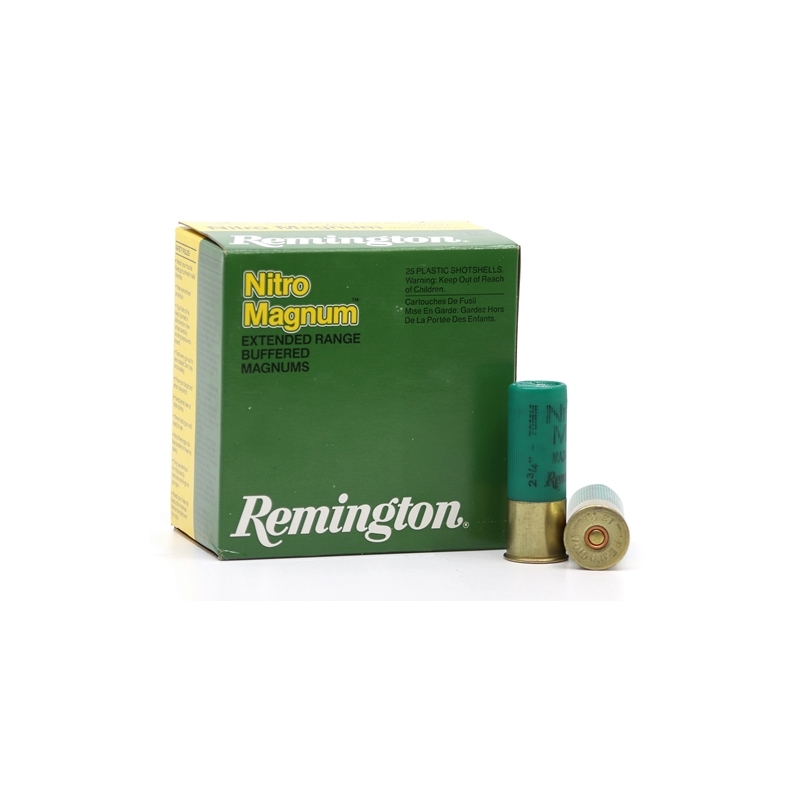 Remington Nitro Magnum 12 Gauge Ammo 2-3/4 1-1/2 Oz #2 Lead Shot 250 Rounds Ammo - NM12S2 Case Of 250 (10 Boxes Of 25) Ammo - Free NM12S2 Case Of 250 (10 Boxes Of 25) - Free Ammo