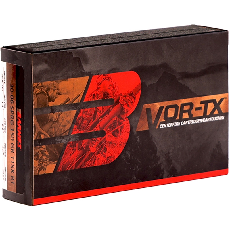 nes VOR-TX 30-06 Springfield 150 Grain Tipped TSX Bullet Boat Tail Lead-Free Box Of 20 Ammo