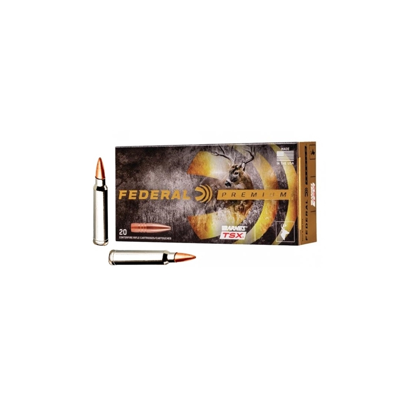 Federal Premium 300 Winchester Magnum Ammo 165 Grain Barnes TSX Ammo - P300WR Box Of 20 P300WR Box Of 20 Ammo
