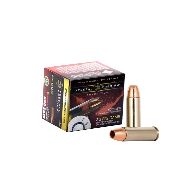 eral Premium 500 S&W Magnum 275 Grain XPB Hollow Point Lead-Free Box Of 20 Ammo