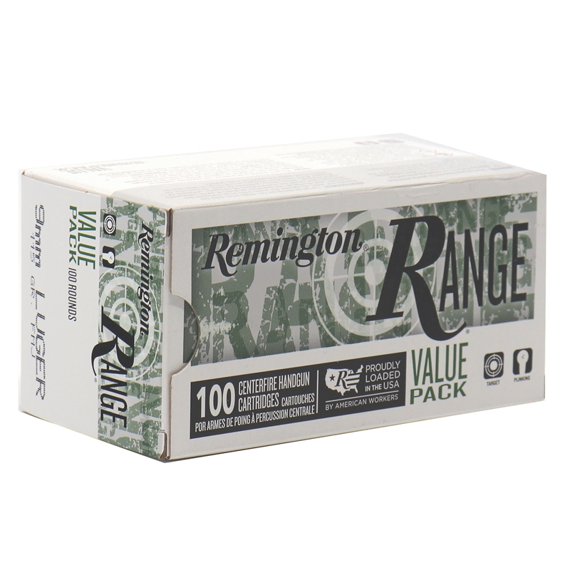 Remington Range 9 Mm Ammo 115 Grain Full Metal Jacket Ammo - T9MM3B Box Of 100 T9MM3B Box Of 100 Ammo
