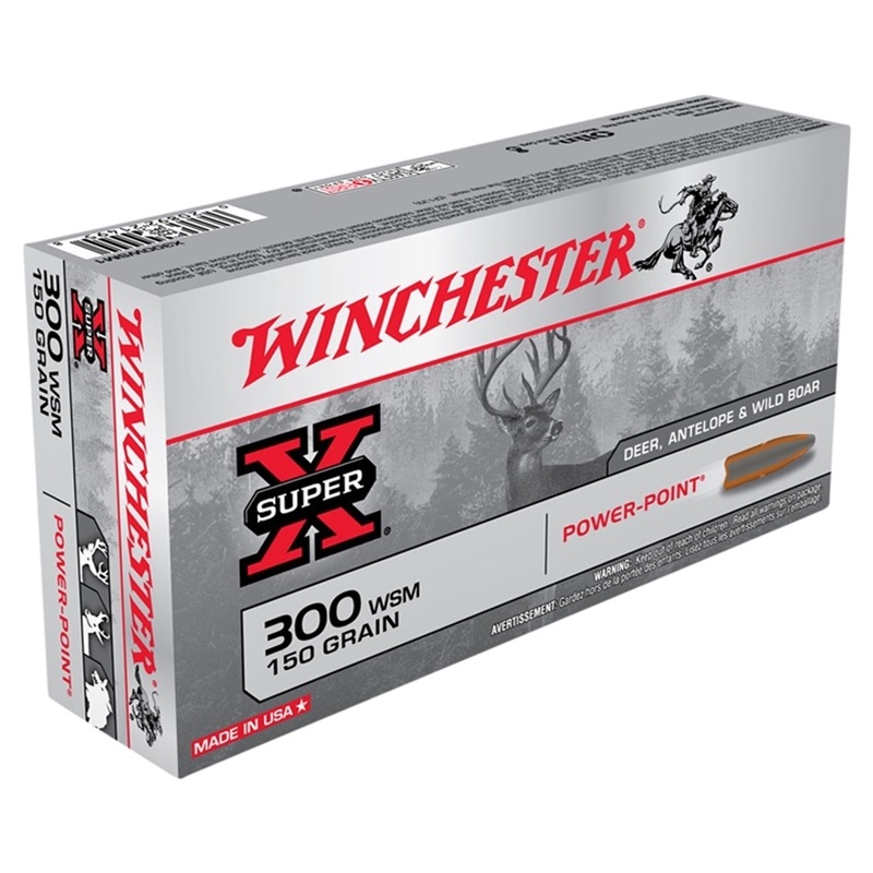 chester Super-X Rifle 300 WSM 150 Grain Power Point Box Of 20 Ammo