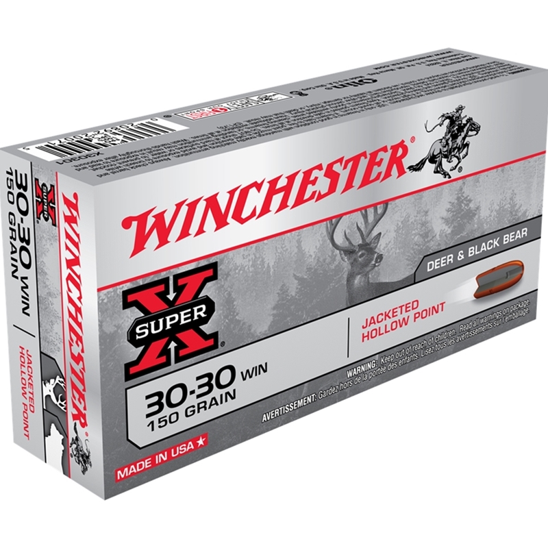 Winchester Super-X Power-Point 30-30 Winchester Ammo 150 Grain Jacketed Hollow Point Ammo - X30301 Box Of 20 X30301 Box Of 20 Ammo