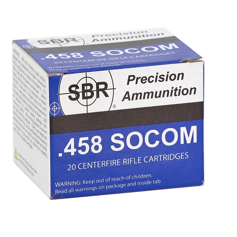SBR 458 SOCOM Ammo 250 Grain Xtreme Defense Ammo - SL45852 Box Of 20 SL45852 Box Of 20 Ammo