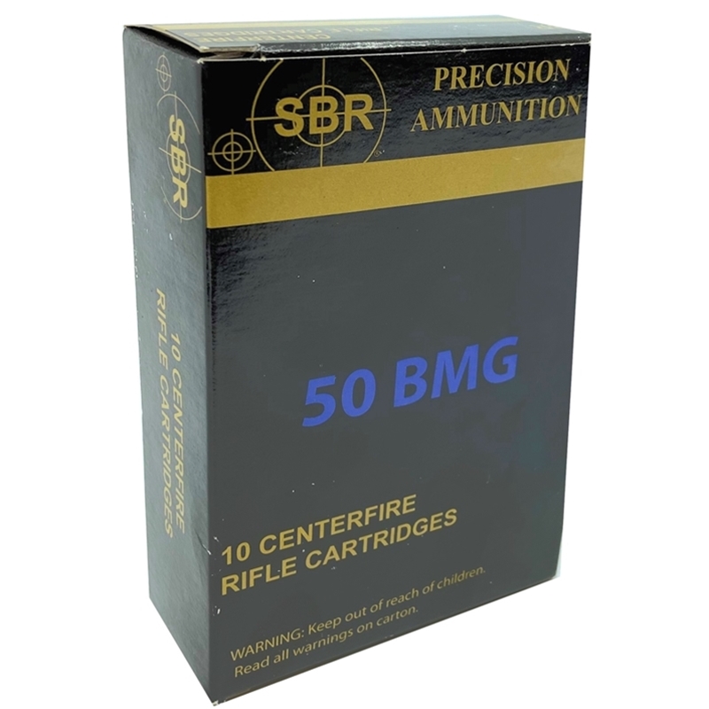 SBR 50 BMG Ammo 750 Grain Hornady A-Max Box Of 10 50 BMG 750 Grain Hornady A-Max Box Of 10 Ammo
