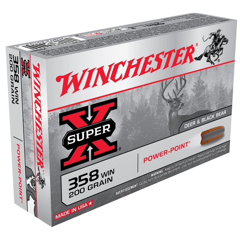chester Super-X 358 Winchester 200 Grain Power Point Box Of 20 Ammo
