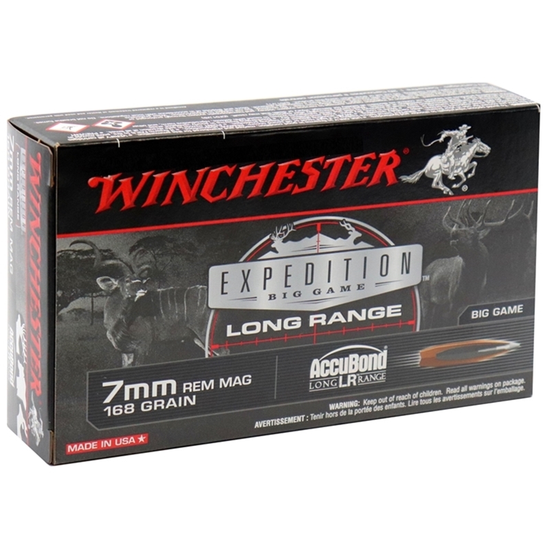 chester Expedition Big Game Long Range 7mm Remington Magnum 168 Grain AccuBond Long Range PolymerTipped  S7LR Box Of 20 Ammo