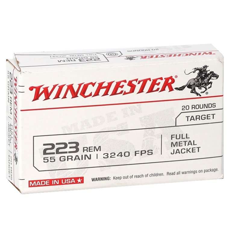 chester USA 223 Remington 55 Grain Full Metal Jacket Box Of 20 Ammo