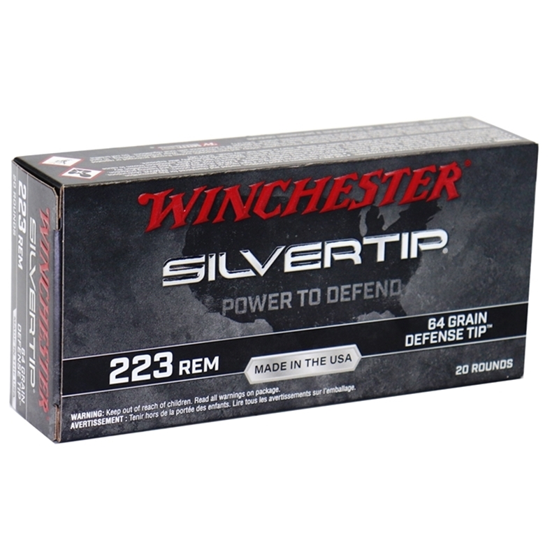 chester Silvertip 223 64 Grain Defense Tip Box Of 20 Ammo