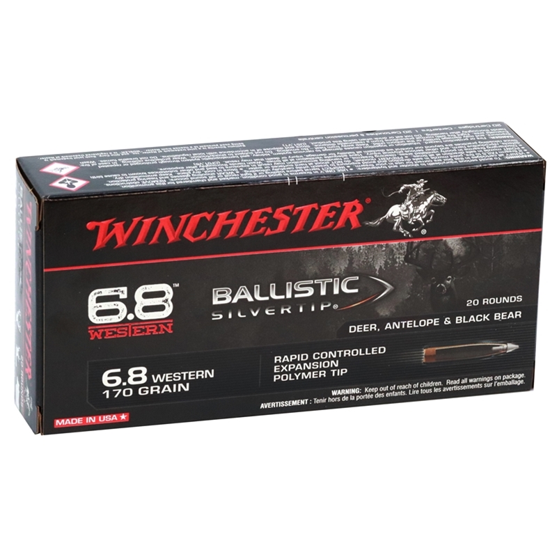 chester Ballistic Silvertip 6.8 Western 170 Grain Rapid Controlled Expansion Box Of 20 Ammo