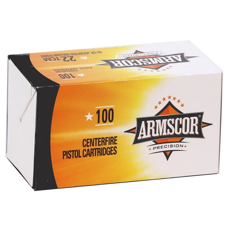 scor USA 22 TCM 40 Grain Jacketed Hollow Point Box Of 100 Ammo